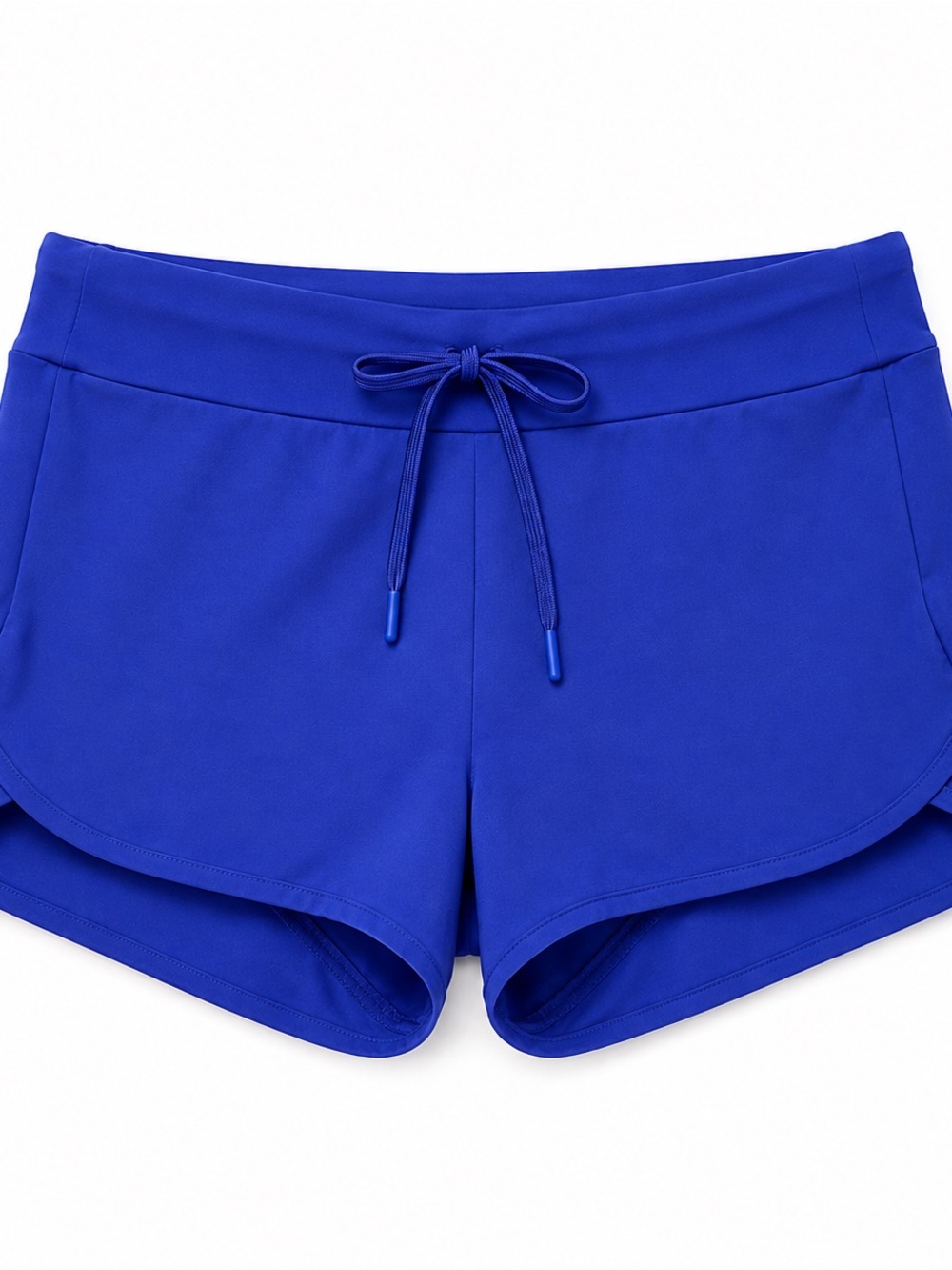 Athleta 657736 XS Periwinkle Blue Lined Running Shorts Drawstring Athletic